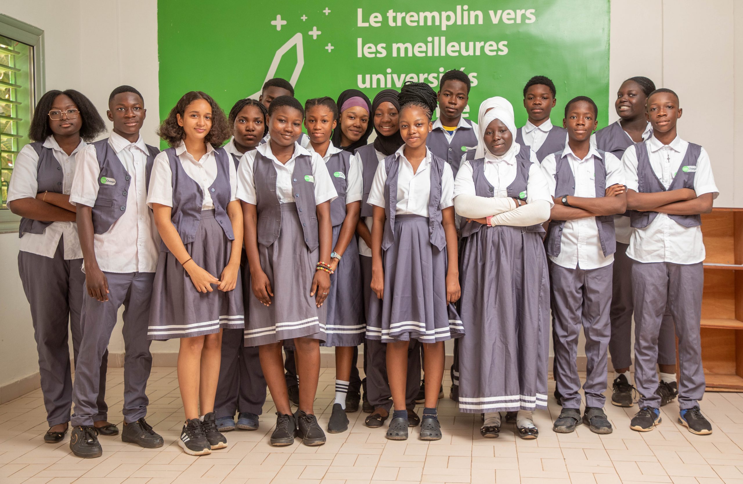 Elèves en classe de seconde à Enko Ouaga
